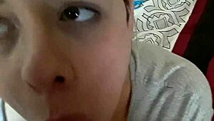 Sexy Latina Brunette Feels Passion Sucking Dick