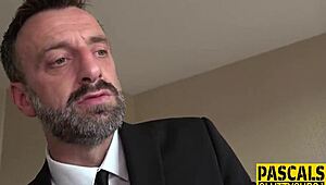 Man, this BDSM whore gags hard on dick and fucks! 😈