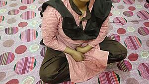 18 College Girl Sucks Step-Brother's Cock in Uniform