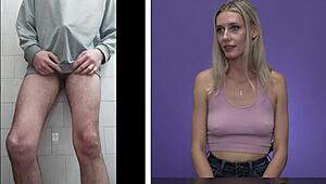 Emily jade rates and reacts to my cumshot.