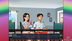 ¿Quieres verme cabalgar este dildo monstruo en Summertime Saga 11?