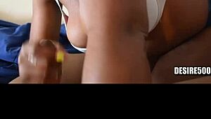 Black woman shares intimate pov moment with real couple