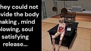 Wife alone at home, enjoying quiet time