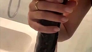 i got that white mature big black toy homemade fun