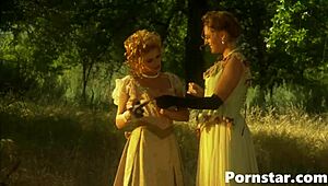 What a cum fest! Lauren Phoenix and Dominica Leoni fuck hard outdoors