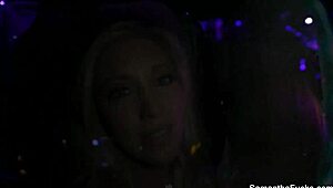 samantha saint backstage solo fun 😏