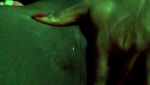 Black Solo Babe's Juicy Pussy and Pink Asshole