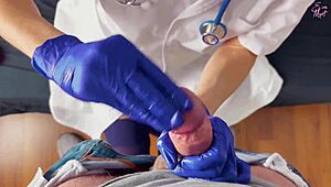 Hey suster, bisa bantu aku cum dengan handjob tangan bersarung?