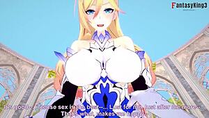 Bianka Ataegina monta a Durandal en follada POV intensa Honkai Impact hentai 😏