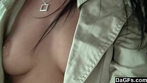 Dark Hair Small Tits Slit!