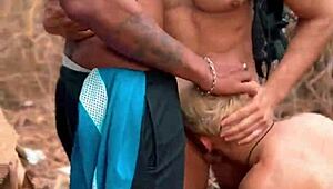 Outdoor orgy with famous twinks on engenheiro goulart trail