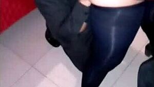 mexican threesome ends with simultaneous orgasms in double anal penetration