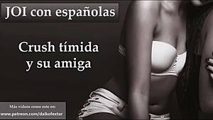 Shy Crush and Friend JOI at Spanish Party Holiday