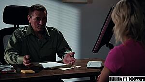 Kiara cole seduces guidance counselor into rough deepthroat blowjob and hardcore sex at work