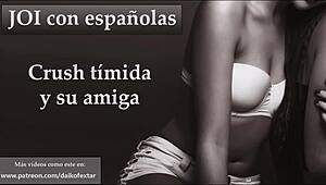 Shy Crush and Friend JOI at Spanish Party Holiday