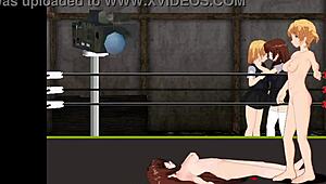 Princess Nina Battles Karin In Ring Catfight
