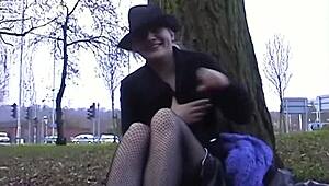 Little miss chaos in an alley