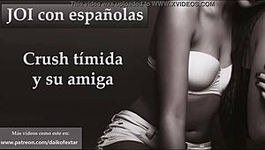 Shy Crush and Friend JOI at Spanish Party Holiday