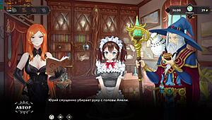 Full video - Wanderer's destroyed bed in part 6 featuring a maid and a monster cock