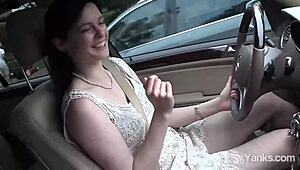 I love watching Savannah Sly cum hard with her vibrator in the car
