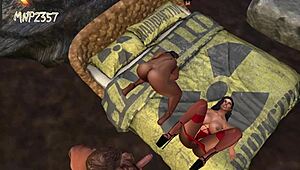 Assista esse trio 3D peitudo rolando gostoso.