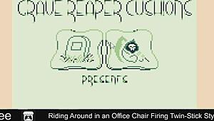 riding around in an office chair firing twin-stick style at work