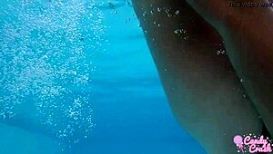 Latina Swimming Naked In Pool With Intense Desire