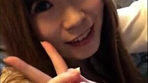 Nana shakes her big tits for paizuri and facial.