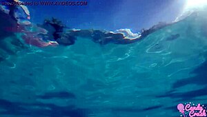 Latina Swimming Naked In Pool With Intense Desire