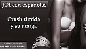 Shy Crush and Friend JOI at Spanish Party Holiday