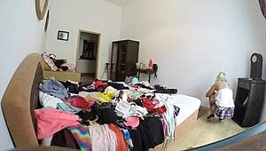 intriguing big ass twerking, dress lifting to reveal thong panties