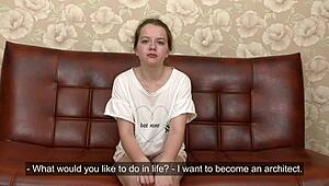 सामांटा ग्रोम की फर्स्ट टाइम वर्जिन कास्टिंग सेक्स सीन