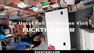 caught teen bent over for monster cock doggystyle in office?