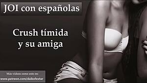 Shy Crush and Friend JOI at Spanish Party Holiday