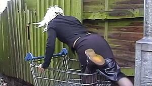 Little miss chaos in an alley