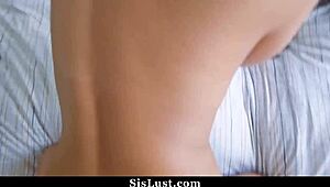 Perv stepbrother stuffs stepsisters mouth with his cock - sislust