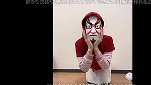 A girl in a short skirt slowly masturbates, touching herself under the fabric while fantasizing about being watched.