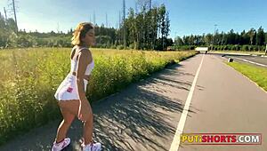 yo, check this perfect pawg getting ass fucked in roller skates