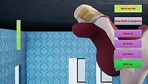 Cartoon waifu's alpha version of a fart and burp game