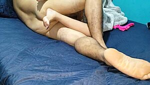 I'm in bed with my pregnant stepsister, exploring every fetish. It's wild with her big clit and Latina heat.