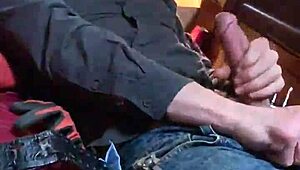 Stroking my hard cock for Bianca slowly