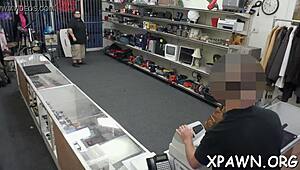 Amateurs Engage In Wild Blowjob And Doggy Fucking In The Shop, Sucking Cocks And Seducing Each Other.