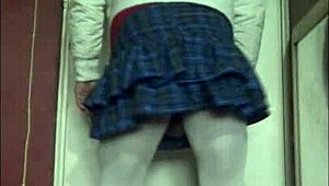 Amateur Crossdressing Bisexual Fills And Swallows