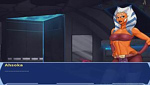 star wars cosplay bang with alien sith girls