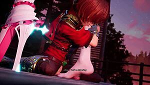 Under the Princess Knight Part 3 Uncensored 3D Hentai with Big Tits