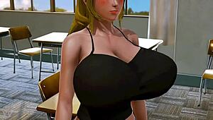 Yo, dragon maid Lucoa bouncing those huge tits in Honey Select! 🔥