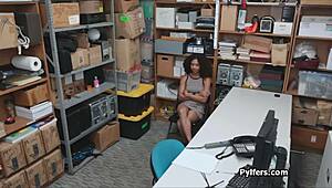 curly ebony suspect, wanna explain this office fucking?