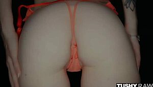 Tushyraw's tiny redhead Madi rides hard. Her tight ass gets pounded deep!