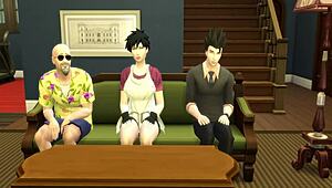 Maestro Roshi Trains Videl Sexually Before Cuckolded Gohan!