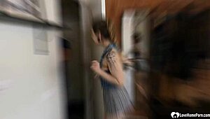 Her friends join for rough group sex on knees!